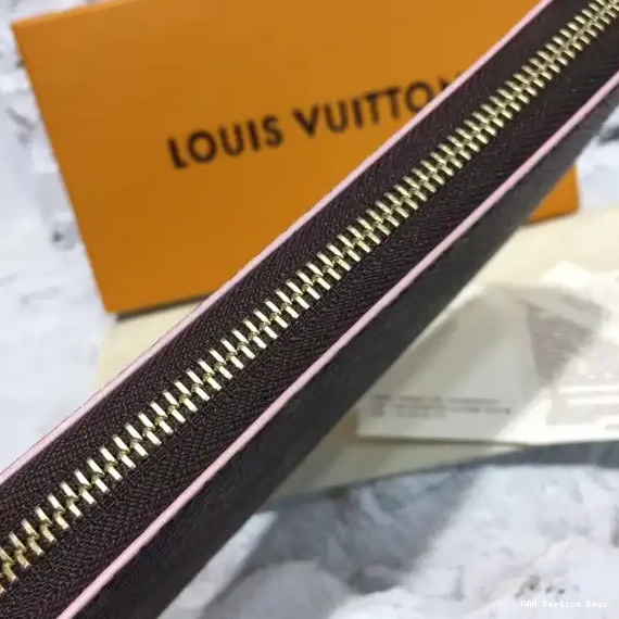 Aaa replica ru wallet Louis Vuitton CLEMENCE 0604